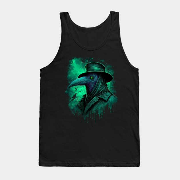 Trippy Plague Doctor Tank Top by ElectricMint